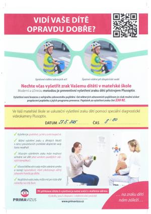 MŠ - vyšetření zraku